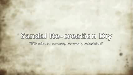 Diy_ Sandal Recreation style 1