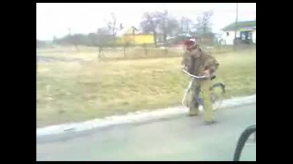 Пияница с колело