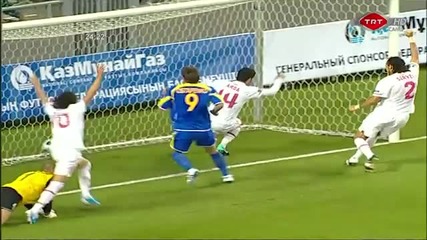 Турция 3:0 Казахстан - Евро 2012 Квалификации - 3.09.2010 - Пътвия гол 