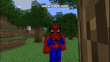 Spiderman in Minecraft