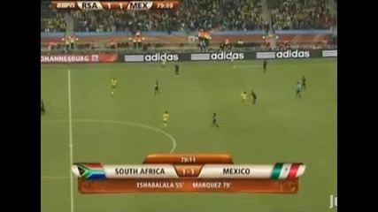 South Africa vs Mexico 1 - 1 Goal Marquez 