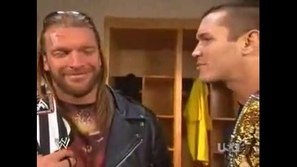 Randy Orton Backstage With Triple H (hq)