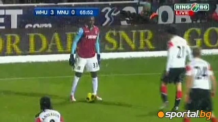 Уест Хам се изгаври с Манчестър Юнайтед (видео) 