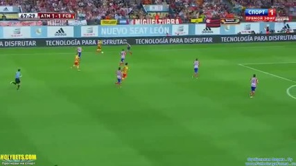 Неймар vs Атлетико Мадрид 22.08.2013