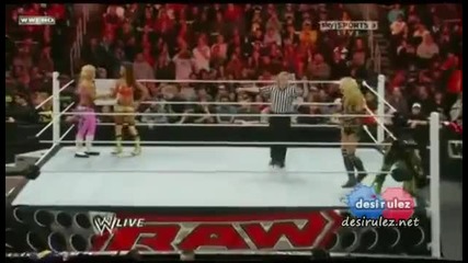 Raw 1 31 11 Eve & Natalya Vs Lay - Cool + Vickie Guerro segment 