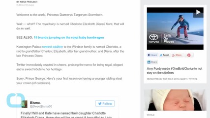 Twitter Crowns Princess Charlotte the Best-named Royal Baby