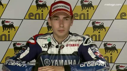 Jorge Lorenzo interview after the Sachsenring Gp