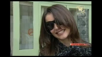Victoria Beckham and Katie Holmes in Paris( Interview) 
