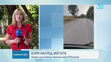 Пороите и силния вятър нанесоха големи щети в Русенско