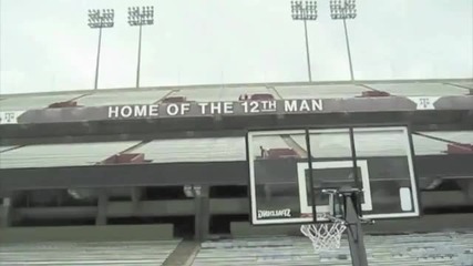 Dude Perfect - Worlds Longest Basketball Shot - Field View 