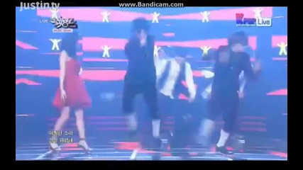 Mando & Chigi & Narae (spica) - He Says, She Says @music Bank [15/11/13]