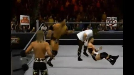 The Rock N'sock Connection vs. Dx [ Wwe Smackdown vs Raw 2011 Style ]
