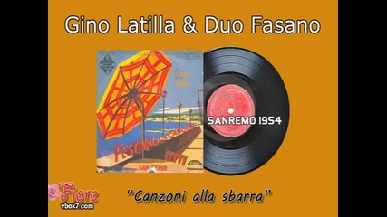 Sanremo 1954 - Gino Latilla & Duo Fasano - Canzoni alla sbarra
