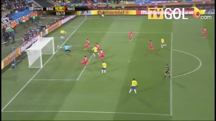World Cup Бразилия - Северна Корея 2:1 - Пърия гол 
