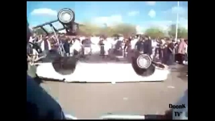 Добре че нямаше никой в колата 