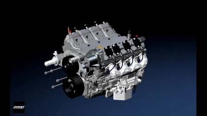 Gm Zr1 Corvette V8 Engine Assembly Ls9 and Car