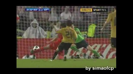 Eвро 2008 Русия - Испания 0:3 Silva