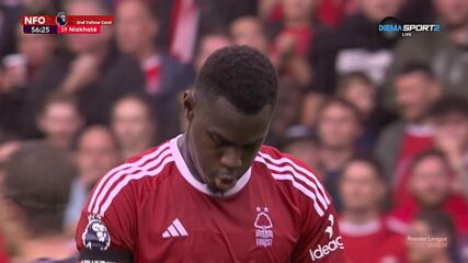 Nottingham Forest with a Red Card vs. Brentford