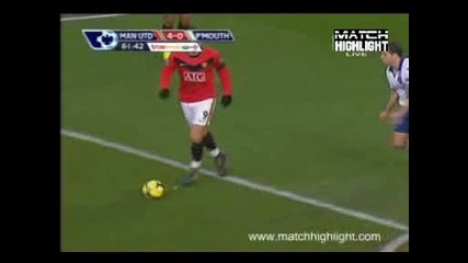 Манчестър Юнайтед - Портсмут 4 - 0 гол на Димитър Бербатов
