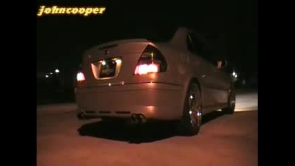 Mercedes E500 Brabus exhaust