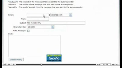How to create an auto - responder by www.vivahost.com