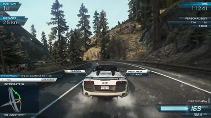 Need For Speed Most Wanted 2012 - Audi R8 G T Spyder - Park and Ride