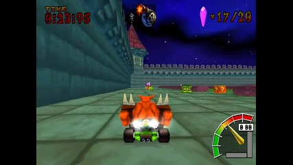 Crash Team Racing - Area Citadel City - Nitro Court - Purple Ctr Token 
