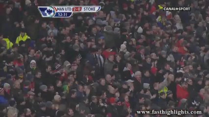Победа за Юнайтед и гол на Бербатов !!! Manchester United 2:0 Stoke City