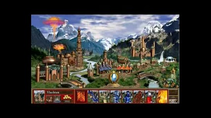 Heroes 3:Conflux - Town - Music + Screen