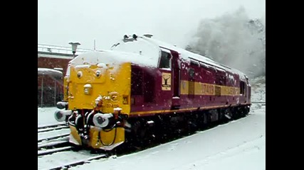 локомотив пали през зимата 