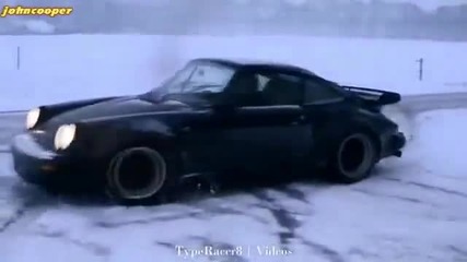 Porsche 930 3.0 Turbo в снега