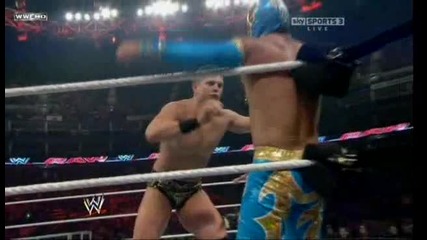 Sin Cara and John Cena vs The Miz and Alex Riley