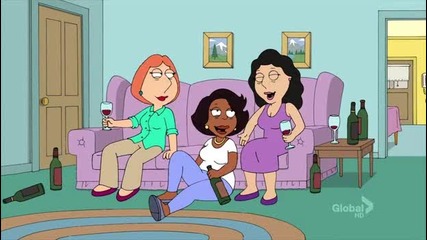 Най-яките моменти от Family Guy season 10 - Когато жените ви се напият