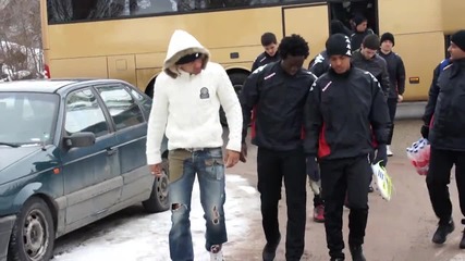 ЦСКА гази снега в Драгалевци, тренира на закрито