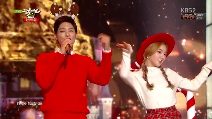 Irene & Park Bo Gum - Jingle Bell Rock @ 151225 Kbs Music Bank Christmas Special