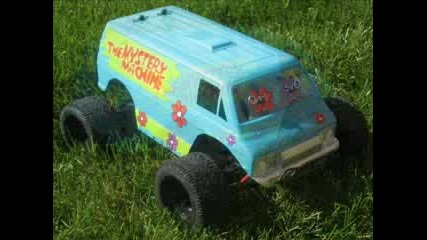 Mini E - Revo Mystery Machine Reveal Traxxas 1.16 Scooby Doo 