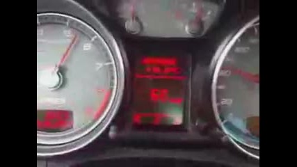 Audi R8 doing 322km h