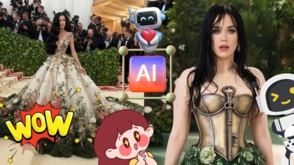 Кейти Пери използва AI за Met Gala 2024 и заблуди всички! 😱🤩