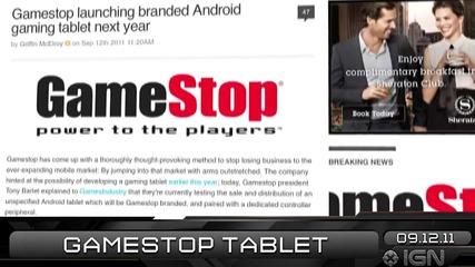 Ign Daily Fix - 12.9.2011 - New Skyrim Footage & Gamestop Tablet