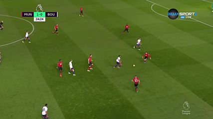 Манчестър Юнайтед - Борнемут 3:1 /първо полувреме/