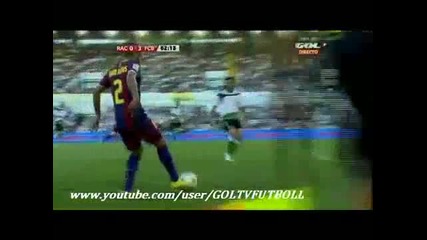 Racing 0 - 3 Barcelona (villa Goal) 