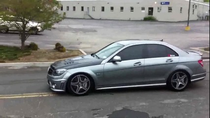 Mercedes C63 Amg brutal burnout