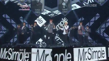 Super Junior - Mr. Simple ~ Music Bank (12.08.11)