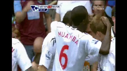 21.08.2010 Уест Хям 1 - 3 Болтън втори гол на Елмандер 