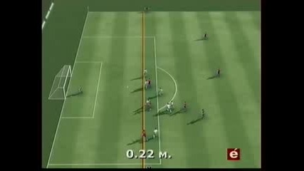 Специална графика показва че гола на Давид Вия срещу Португалия е от засада 