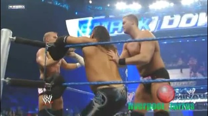 Wwe Matt Hardy and The great Khali vs Dynasty Hart 12.2.2010 