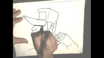 Drawing a New Graffiti Character By Wizard