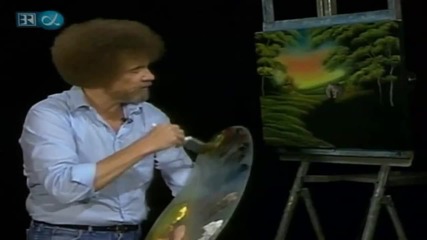 S16 Радостта на живописта с Bob Ross E02 - згушена колиба ღобучение в рисуване, живописღ