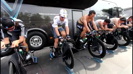 Team Sky тренират за 4-ти етап от Giro Italia
