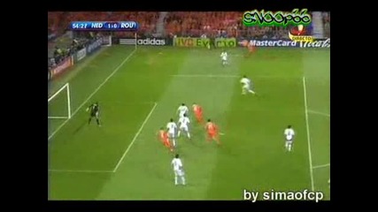 Холандия 1 - 0 Румания Гол На Клаас Ян Хунтелаар